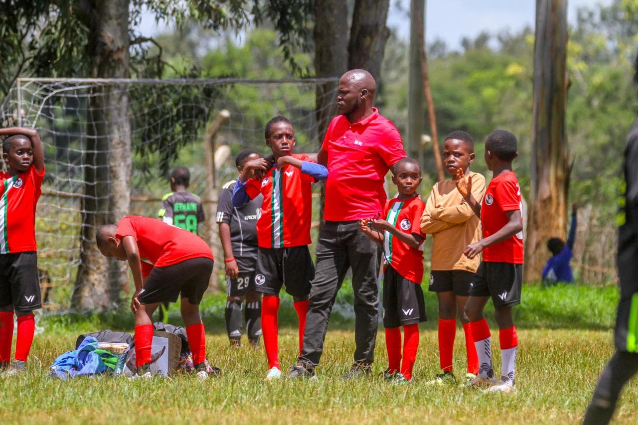 Professional football coaching demonstration